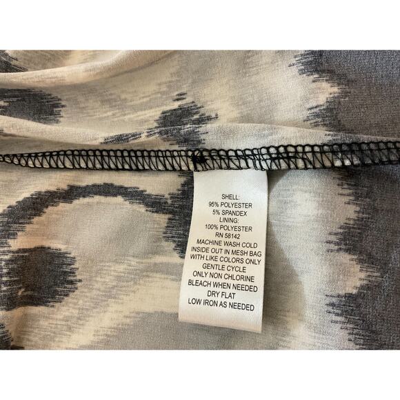 London Times Womens 6 Black Beige Halter Maxi Dress Gold Chain Detail Cream Tan - Picture 8 of 11